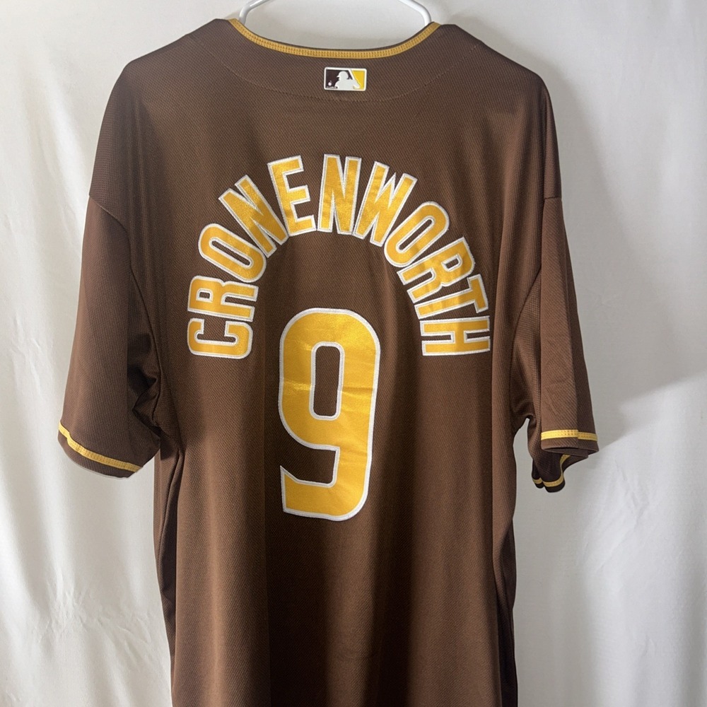 Nike Baseball Jersey Mens 3XL Brown Cronenworth San Diego Padres MLB #9